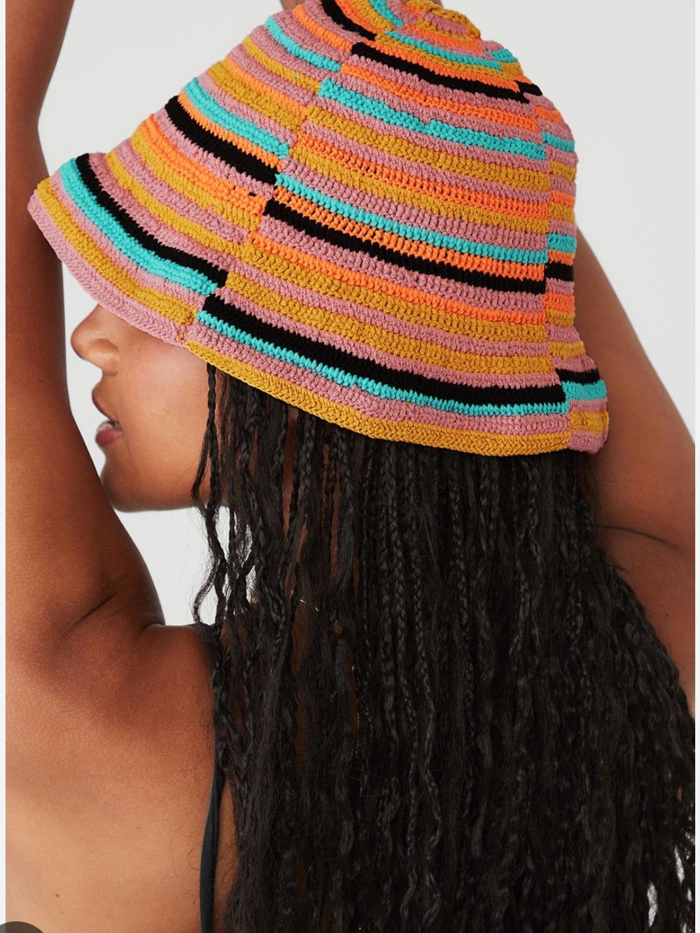 Alo yoga x tropic of c Striped Crochet Bucket Hat